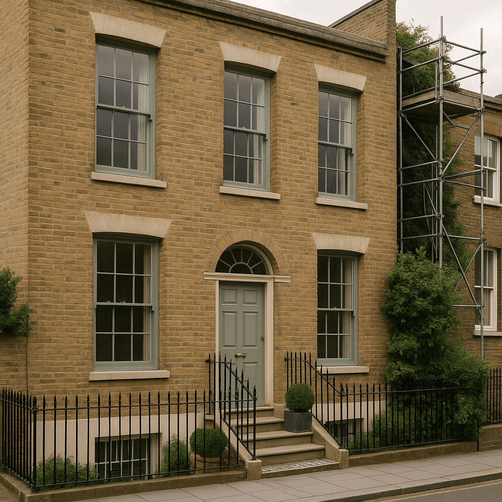 Period property interior prepared for heritage decorating